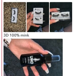 3 pairs of lashes w setting spray! brand new